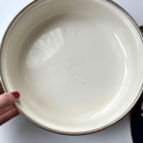 Vintage 1981 Asta Katja German Enamel Bakeware Dish Oak Leaf & Acorn - Picture 12 of 13